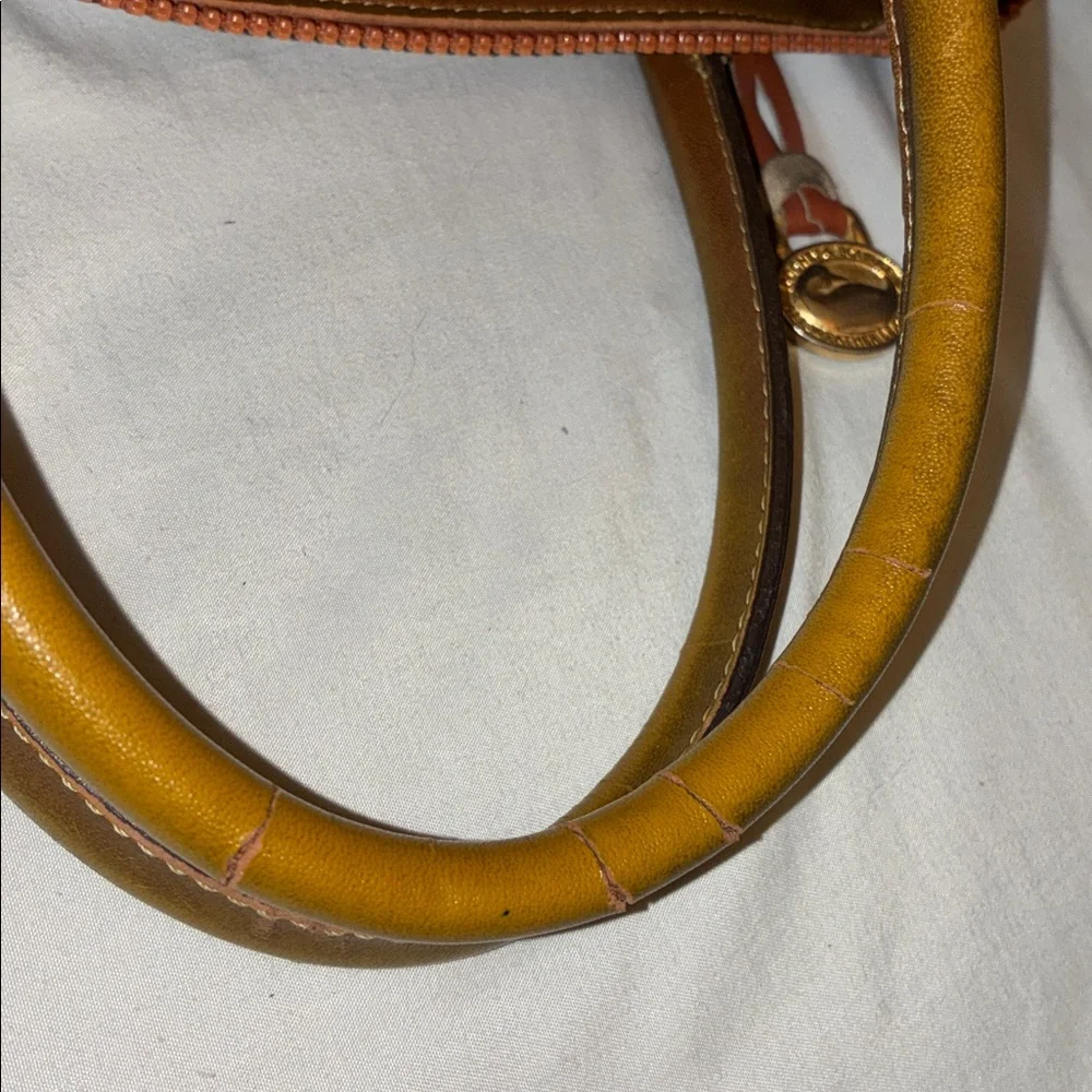 Dooney & Bourke Olive and‎ Brown Leather Satchel